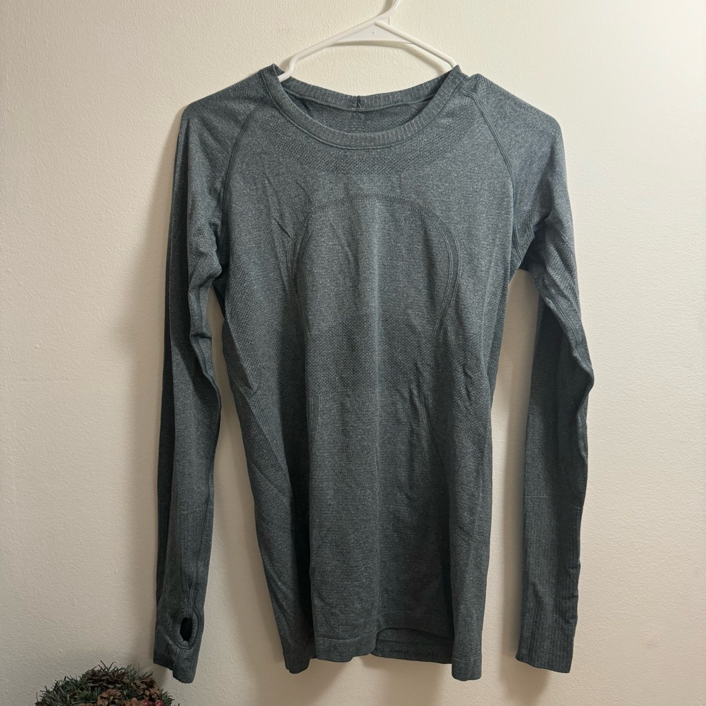 Lululemon Swiftly Long Sleeve Dark Grey Size 8